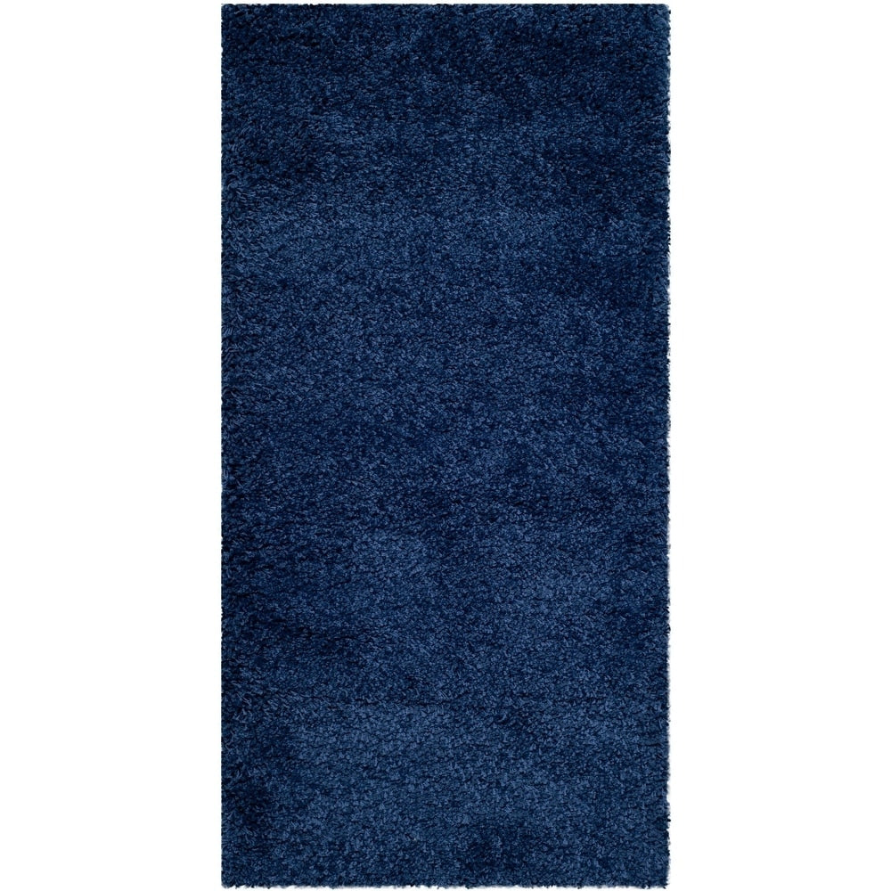 Navy Soft Plush Shag Area Rug