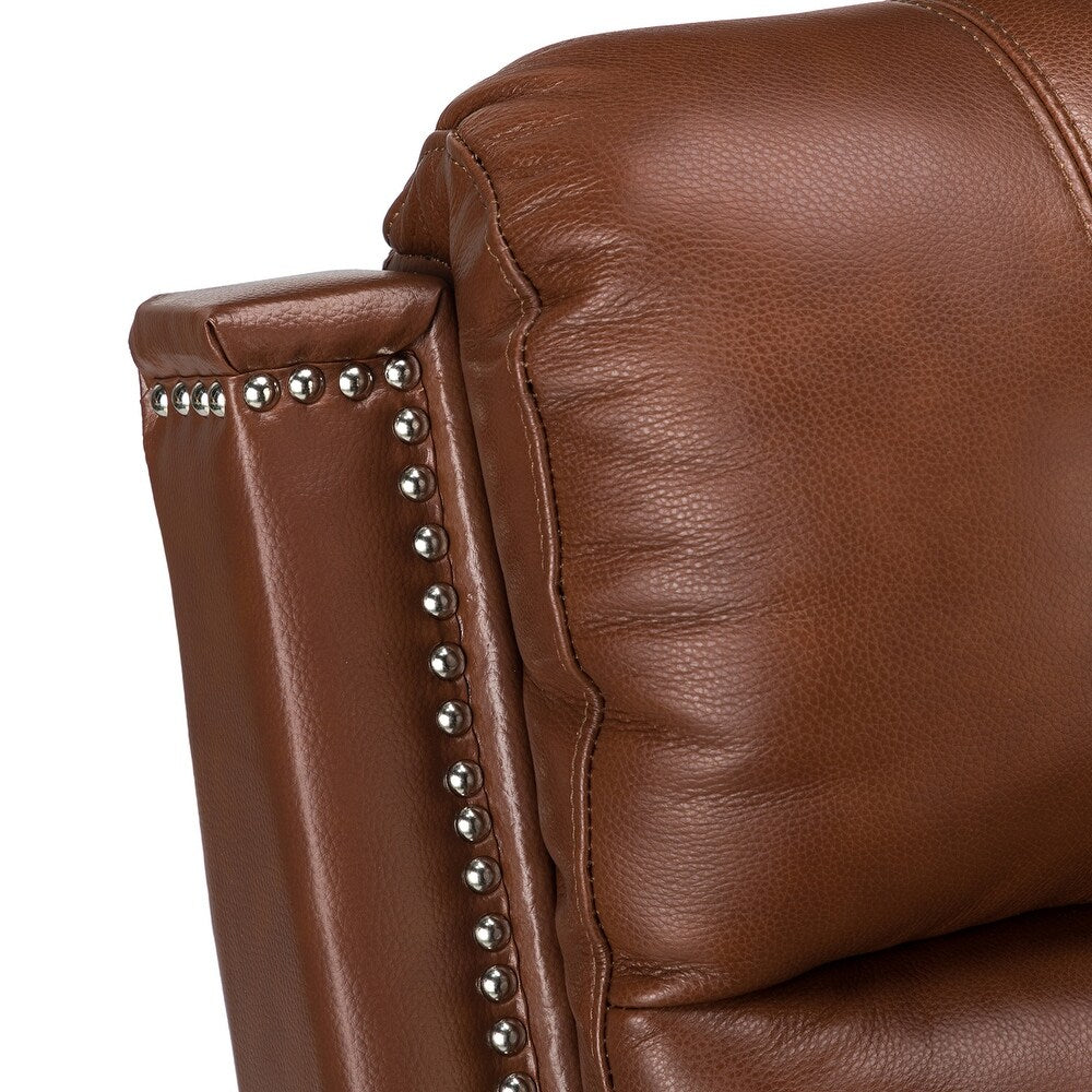 Salvador Transitional Genuine Leather Recliner Set of 2