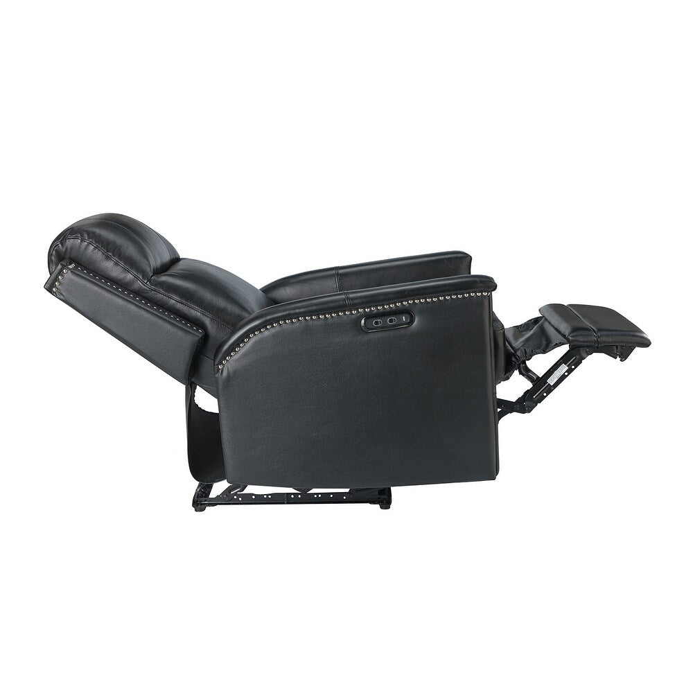 Salvador Transitional Genuine Leather Recliner Set of 2