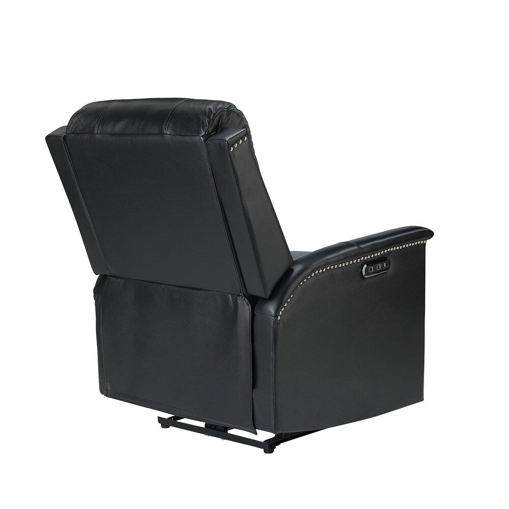 Salvador Transitional Genuine Leather Recliner Set of 2