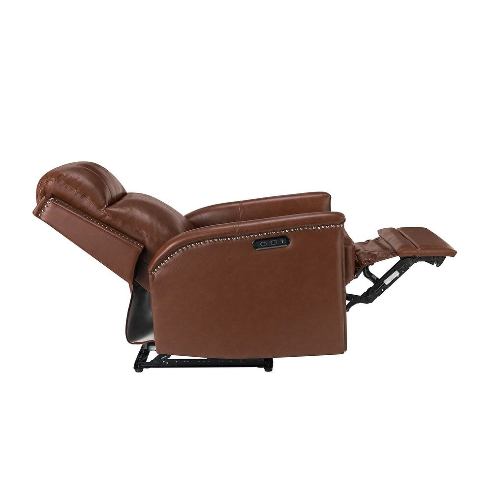 Salvador Transitional Genuine Leather Recliner Set of 2