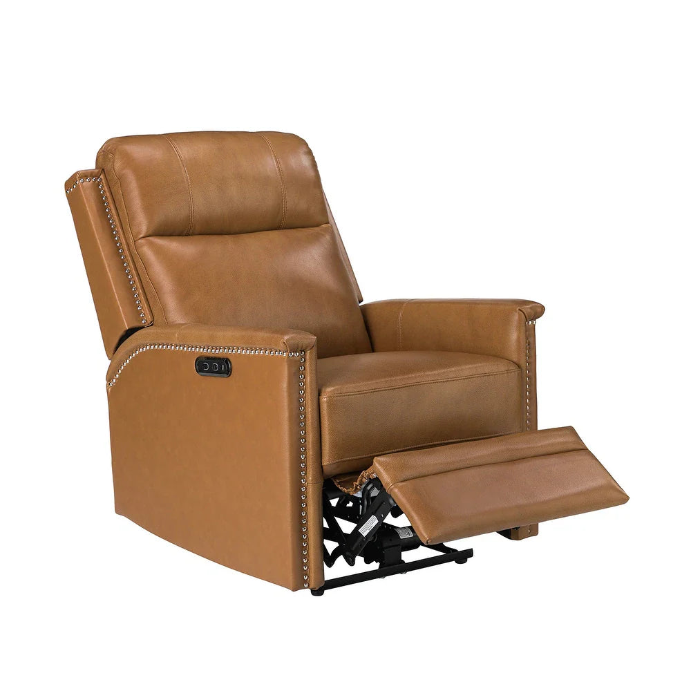 Salvador Transitional Genuine Leather Recliner Set of 2