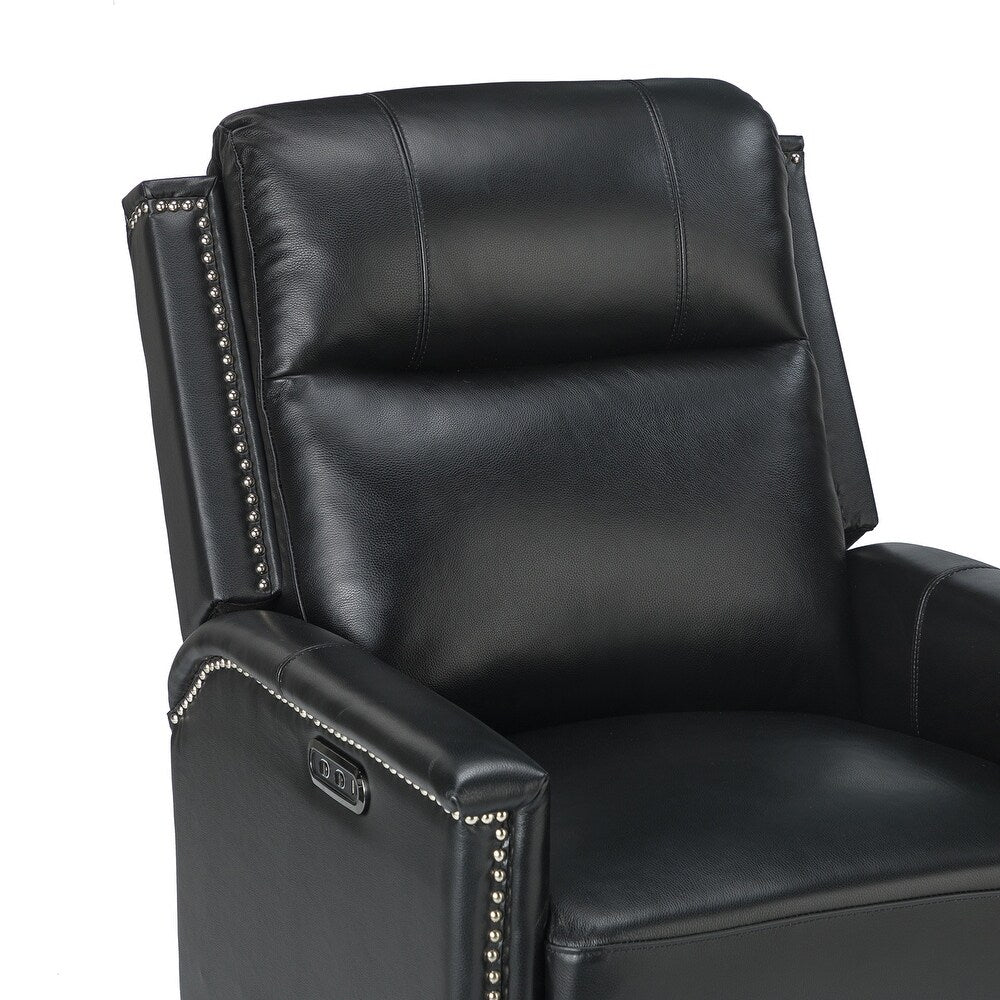 Salvador Transitional Genuine Leather Recliner Set of 2