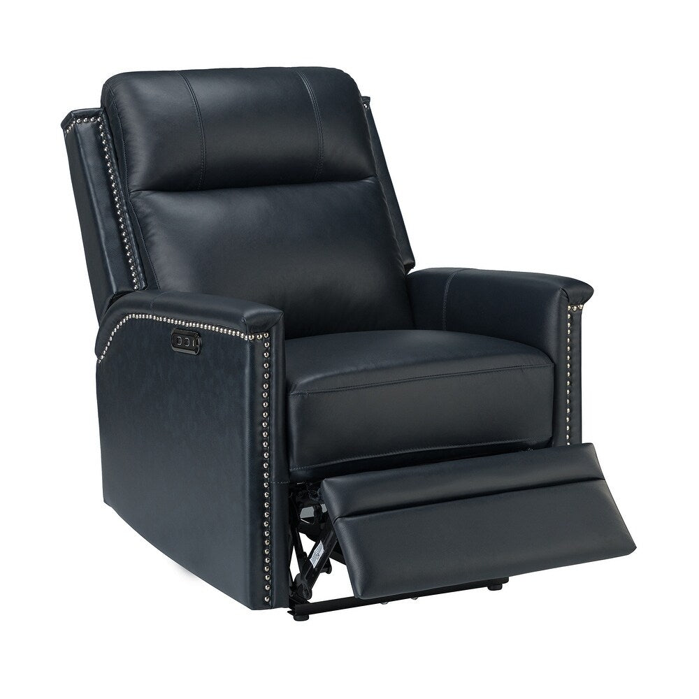 Salvador Transitional Genuine Leather Recliner Set of 2