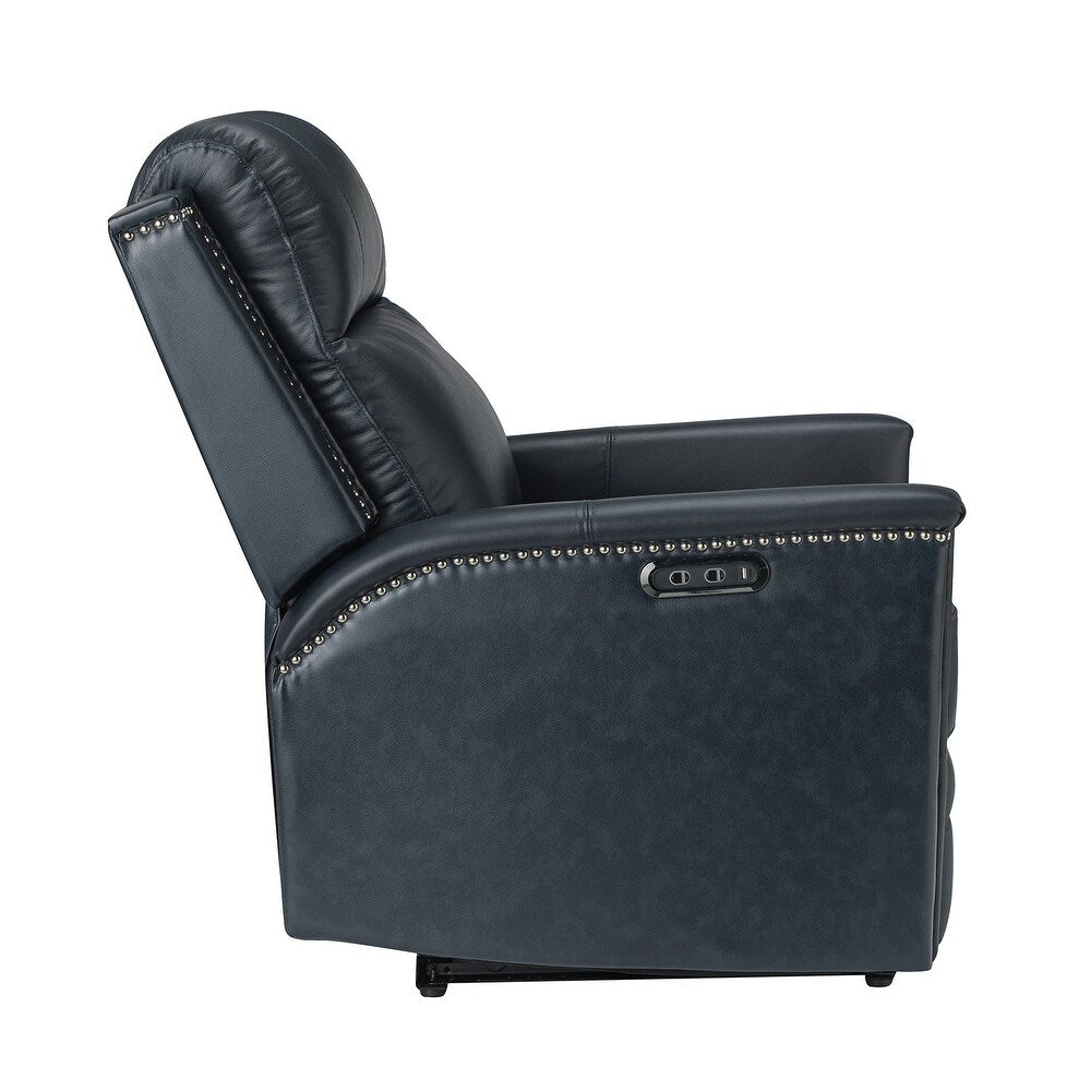 Salvador Transitional Genuine Leather Recliner Set of 2