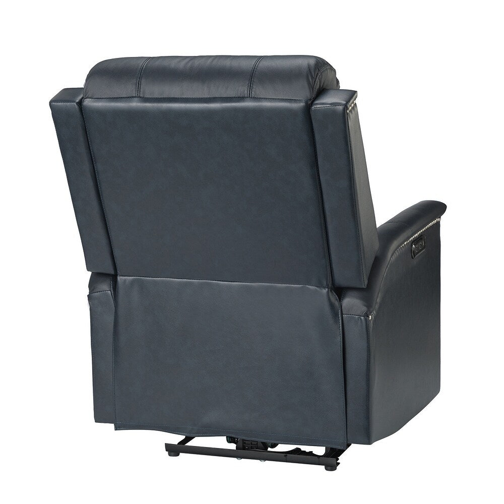Salvador Transitional Genuine Leather Recliner Set of 2
