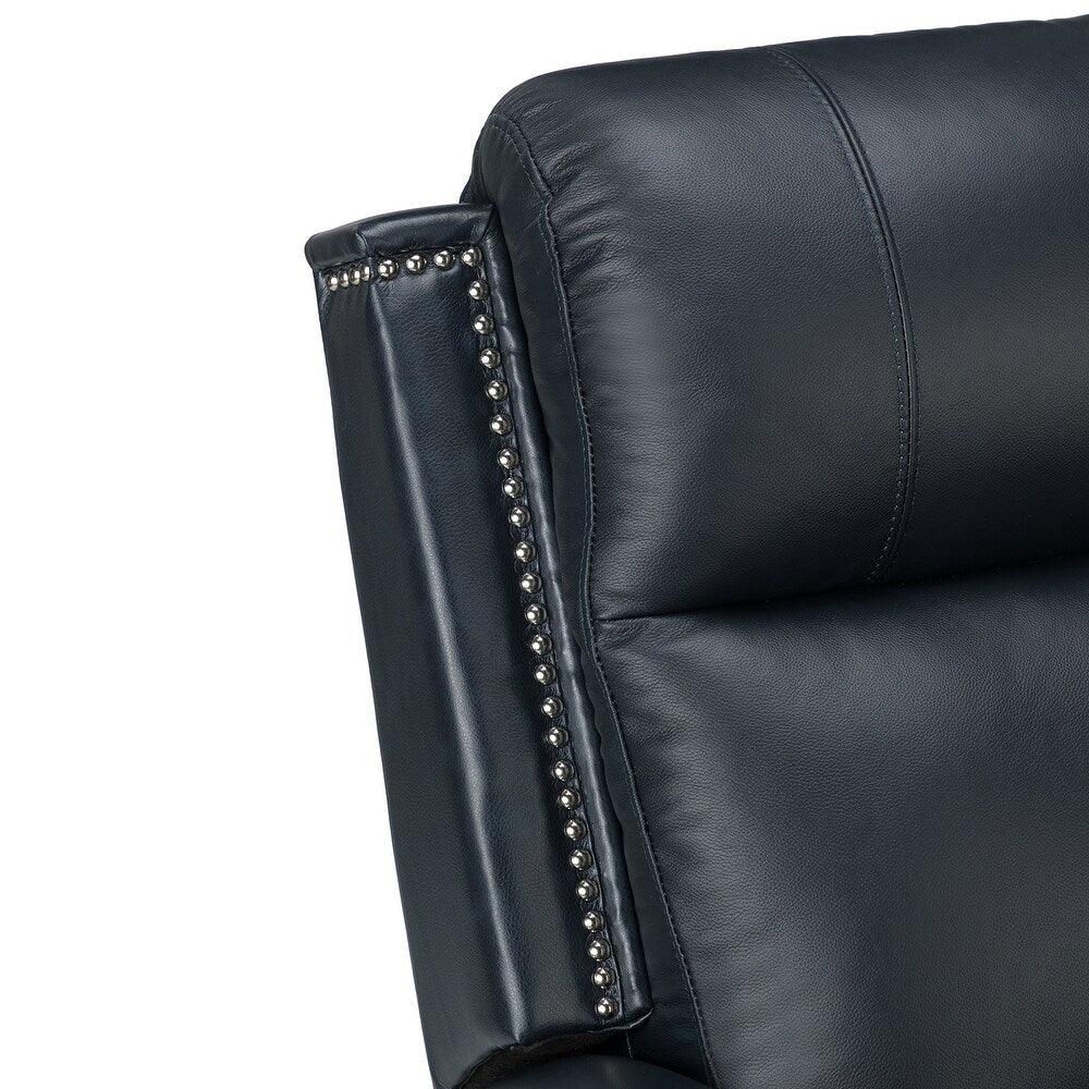 Salvador Transitional Genuine Leather Recliner Set of 2