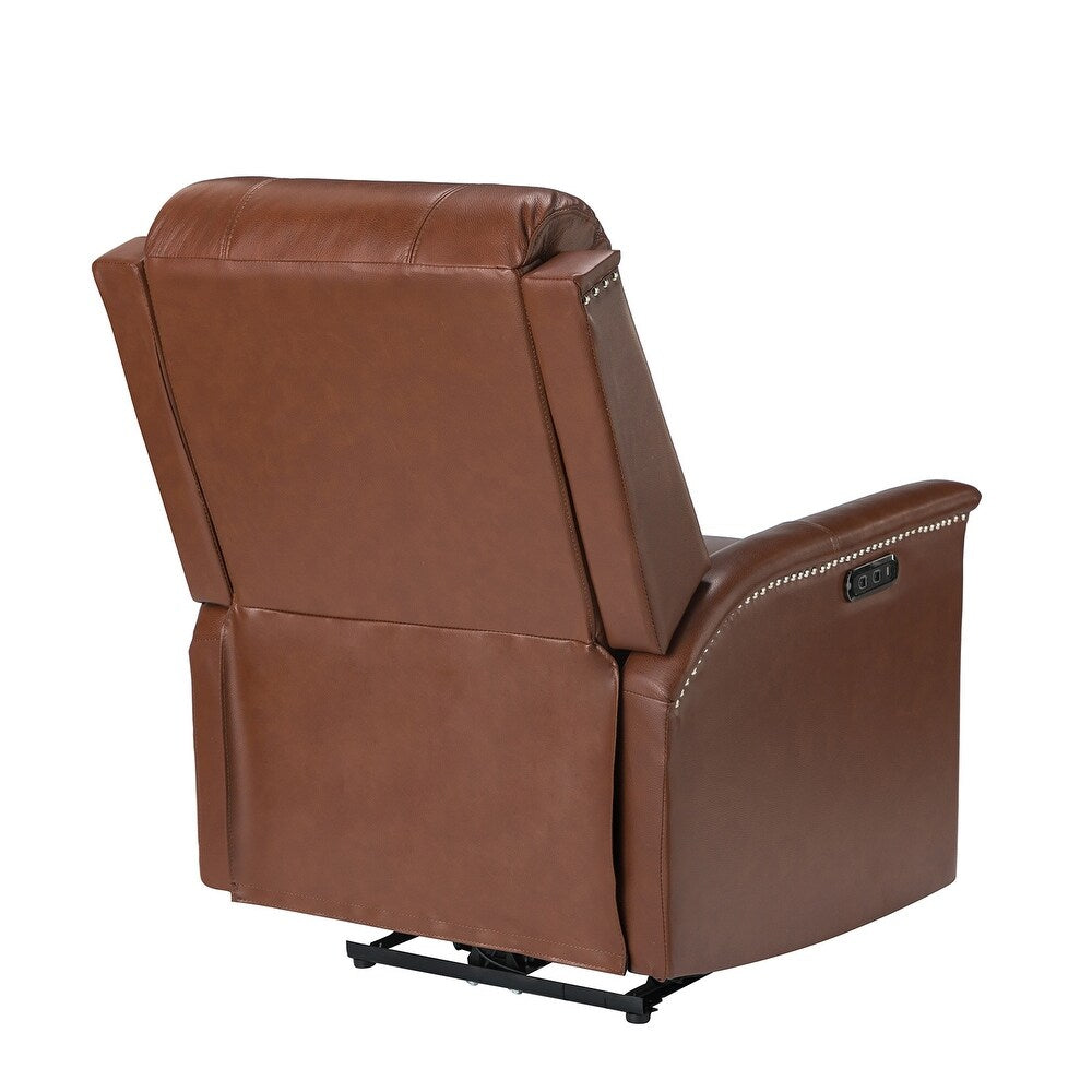 Salvador Transitional Genuine Leather Recliner Set of 2