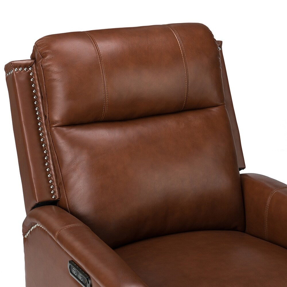Salvador Transitional Genuine Leather Recliner Set of 2