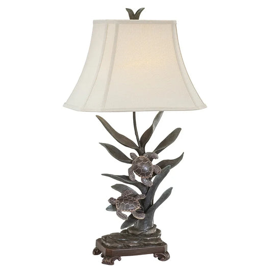 Sanibel Twin Turtle Table Lamp 34" high