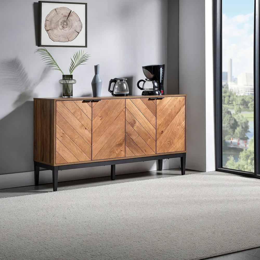 Senin Multifunctional Sideboard with Storage with 4 Doors