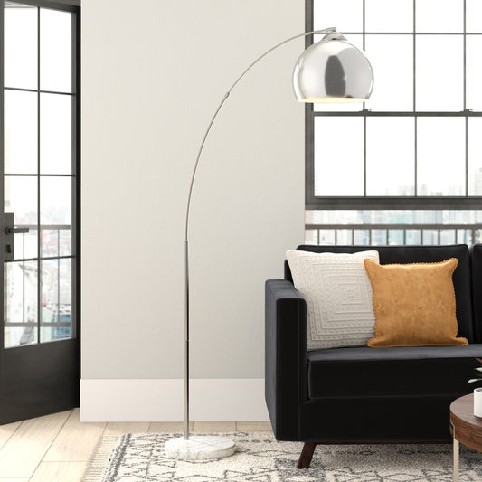 Marble Base 67 inch Arched Floor Lamp