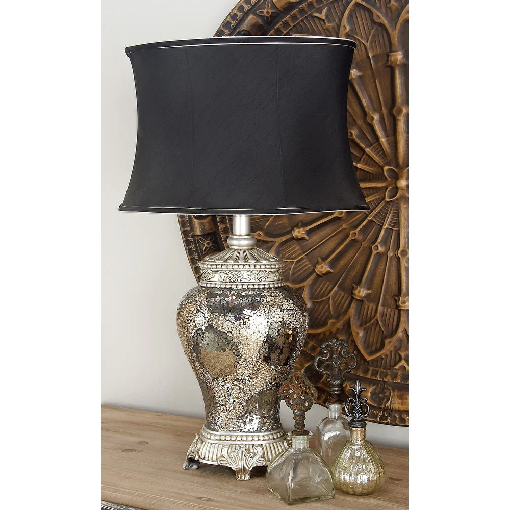 Glass Glam Table Lamp 30 x 18 x 11 - 18 x 11 x 30