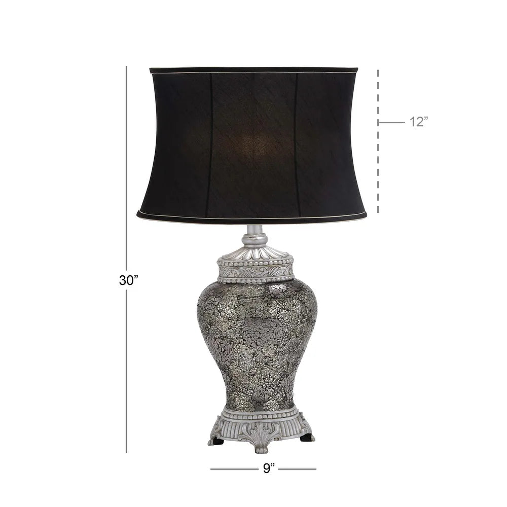 Glass Glam Table Lamp 30 x 18 x 11 - 18 x 11 x 30