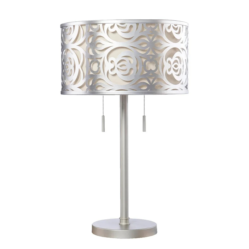 SEI Furniture Vander Silver Metal Table Lamp