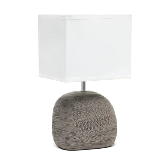 Simple Designs Bedrock Ceramic Table Lamp