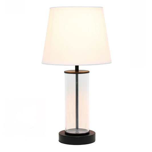 Signature Design by Ashley Sharmayne Transparent 31 Inch Glass Table Lamp