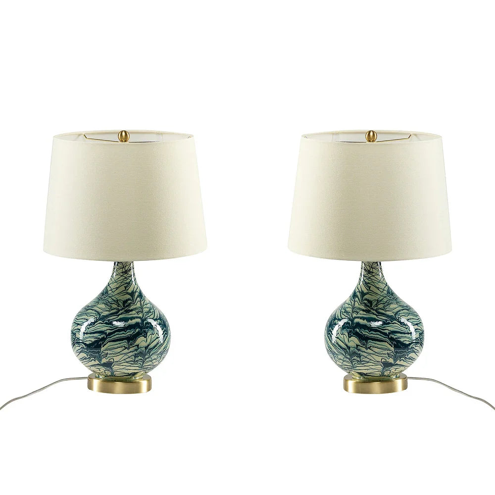 Sirsukh 20" Table Lamp with Linen Shade Set of 2