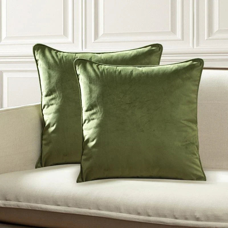 Gracewood Hollow Osmanagic Velvet Pillow Covers (Set of 2)