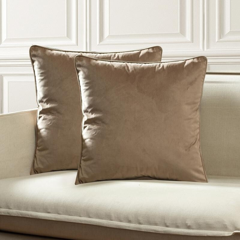 Gracewood Hollow Osmanagic Velvet Pillow Covers (Set of 2)