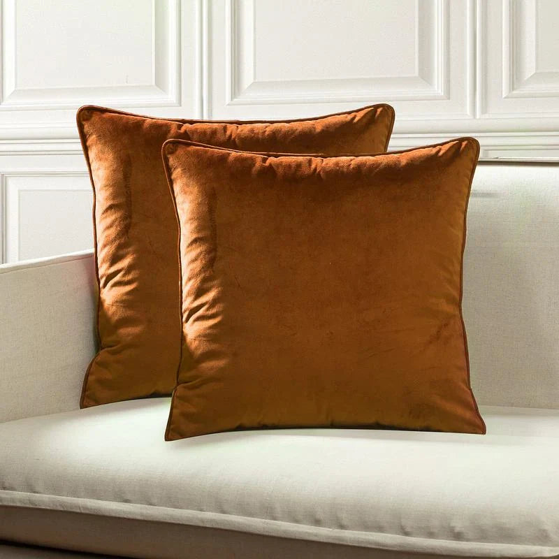 Gracewood Hollow Osmanagic Velvet Pillow Covers (Set of 2)