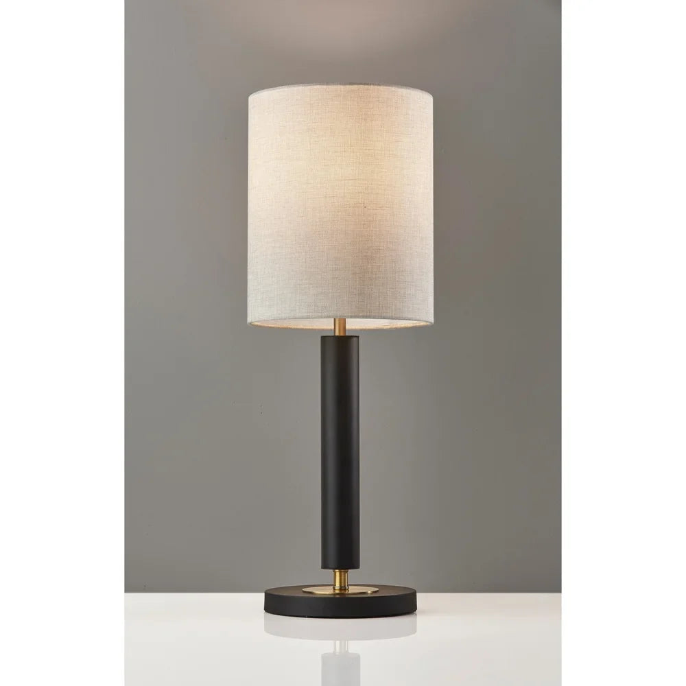 Strick & Bolton Daniela Satin Steel Table Lamp