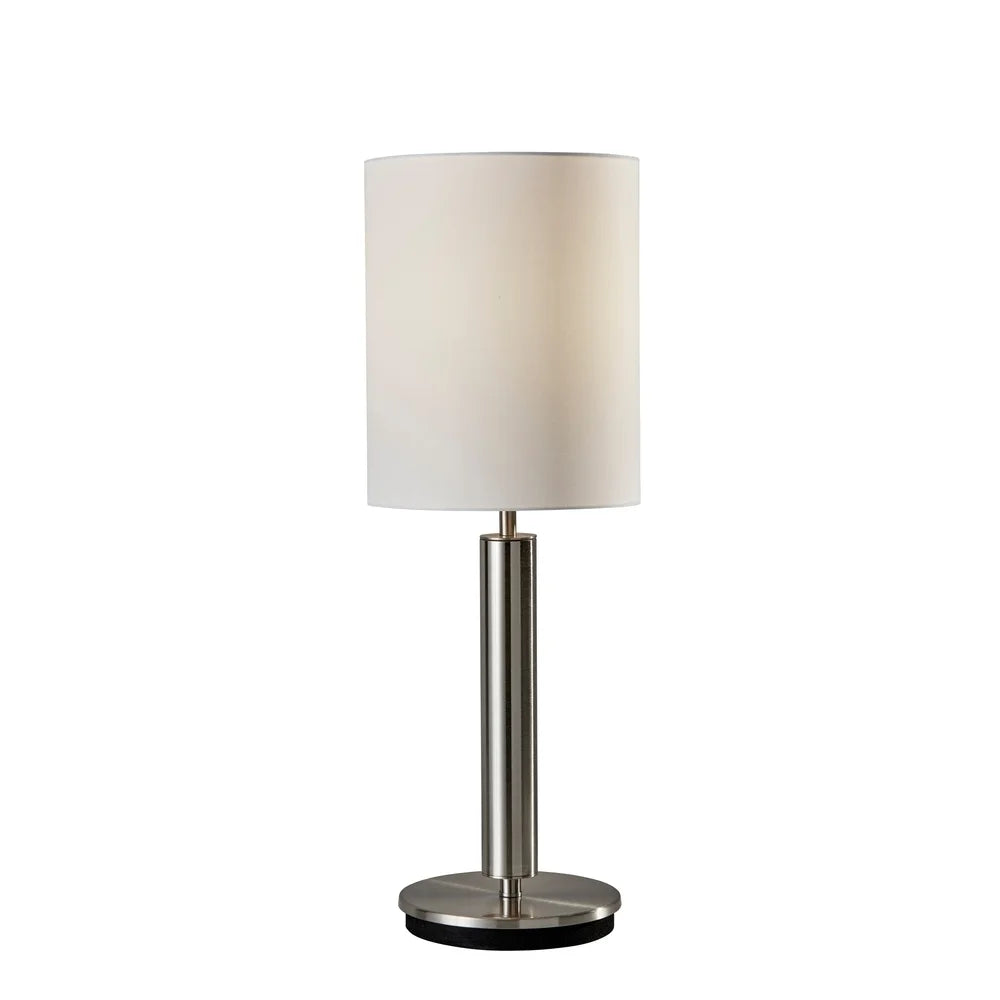 Strick & Bolton Daniela Satin Steel Table Lamp