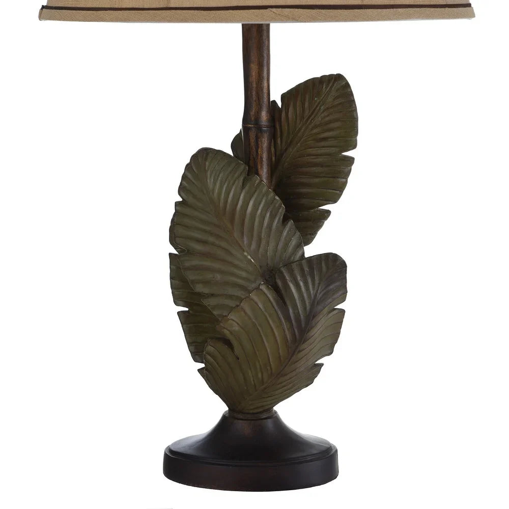 StyleCraft Islamadora Wentworth Bronze and Gray Table Lamp - Beige Softback Fabric Shade
