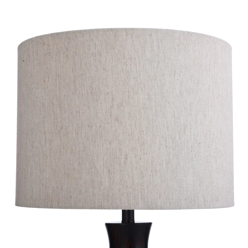 StyleCraft Mercury Glass Table Lamp - Taupe Hardback Fabric Shade