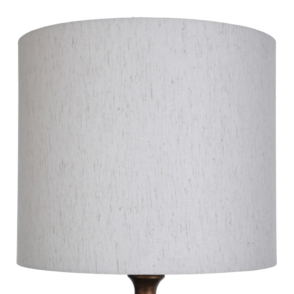 StyleCraft Thetford Mercury Glass Body Table Lamp with Brushed Copper Like Base