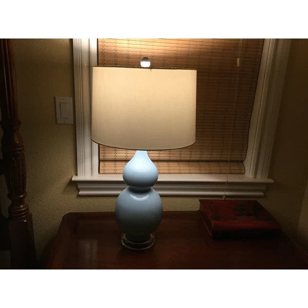 Table Lamps – Vintage White Set of 2 LED Double Gourd Lamps by Lavish Home