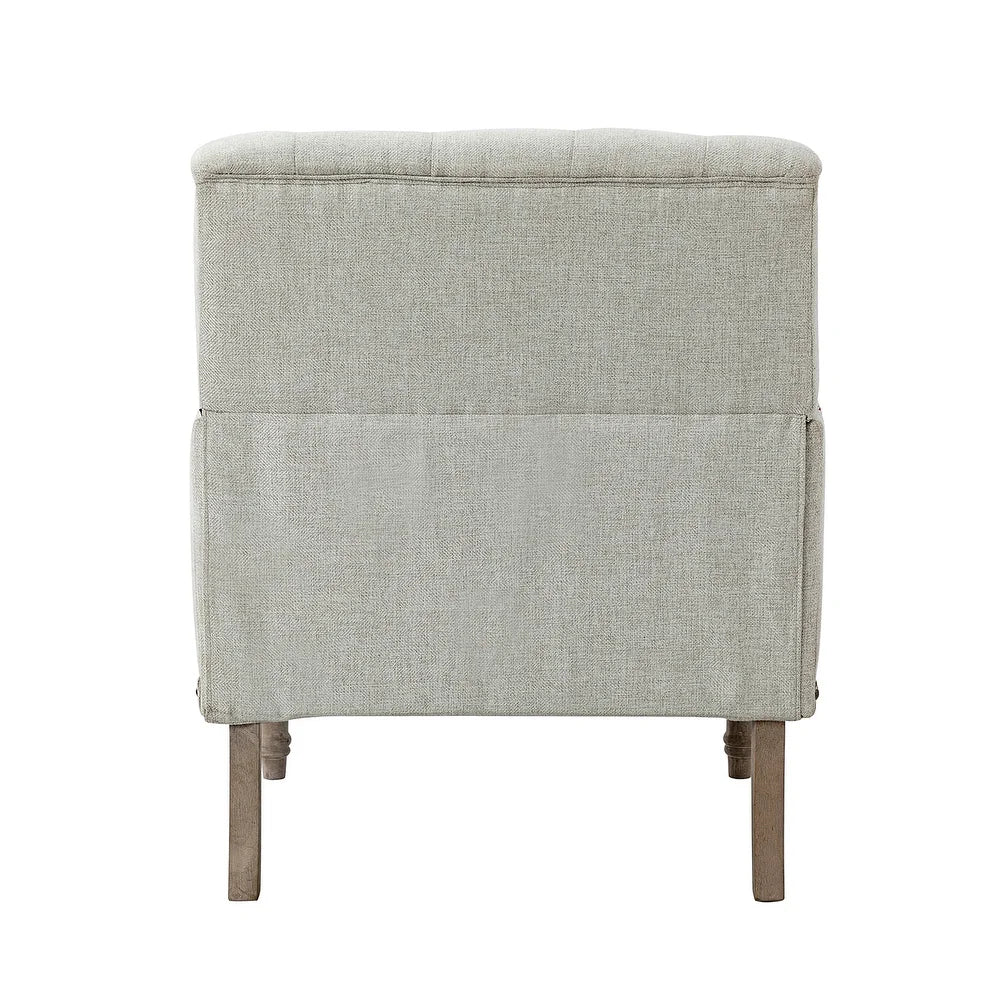 Geltrude Traditional Upholstered Accent Chair with Button Tufted Back Set of 2