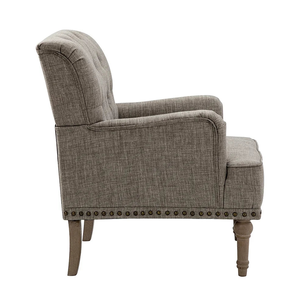 Geltrude Traditional Upholstered Accent Chair with Button Tufted Back Set of 2