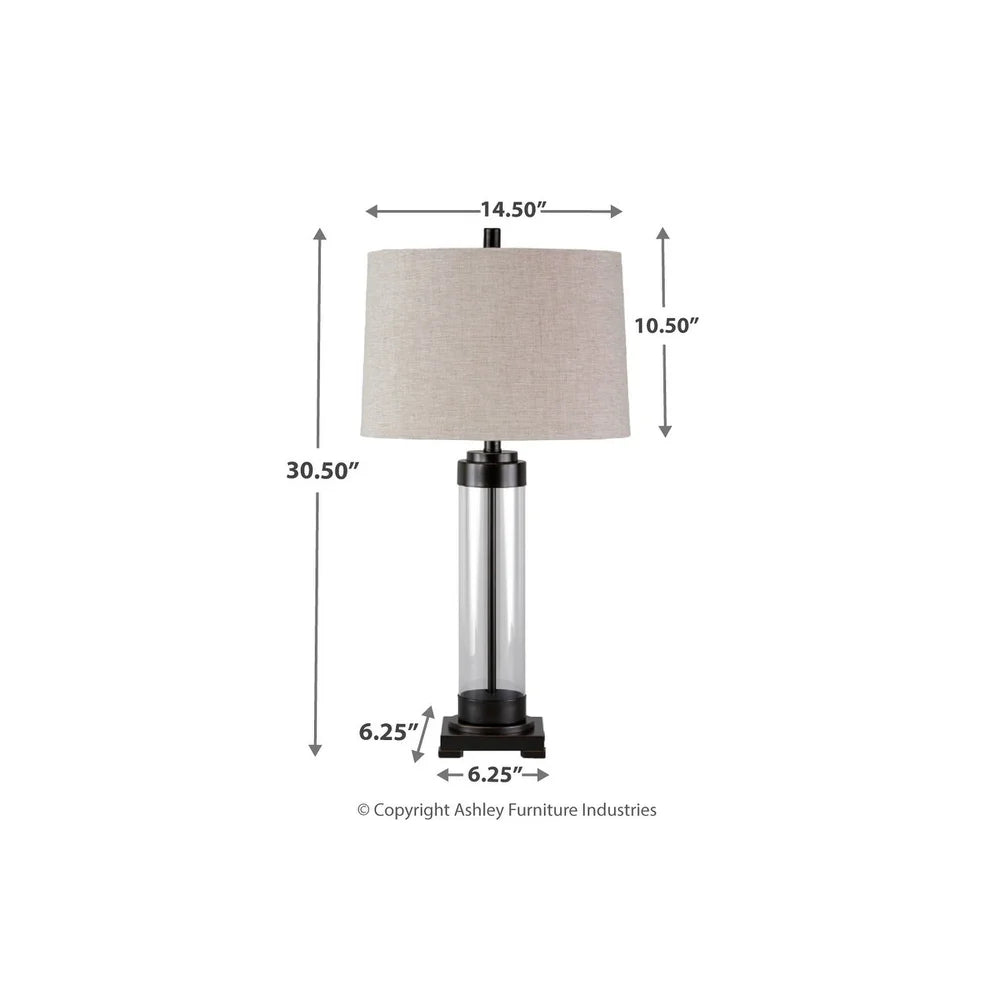Talar Clear/Bronze 31 Inch Table Lamp