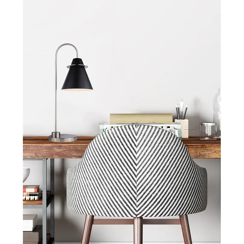 Talia Metal Shade 1 Light Table Lamp - 22" Tall
