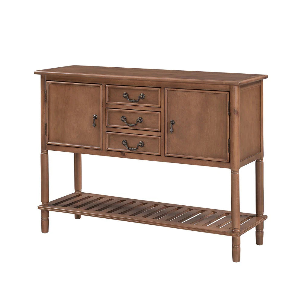 Tantalus 45"in.Console Table with Drawers and Shelves