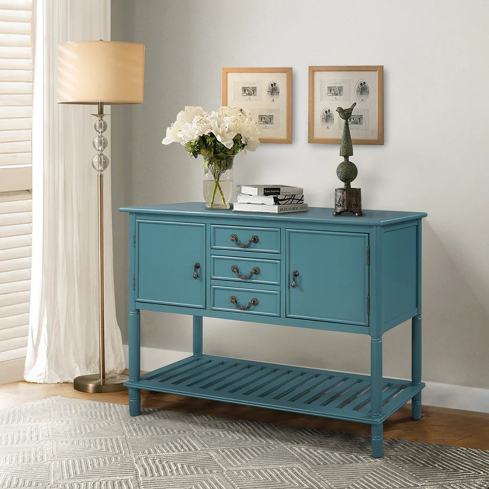 Tantalus 45"in.Console Table with Drawers and Shelves