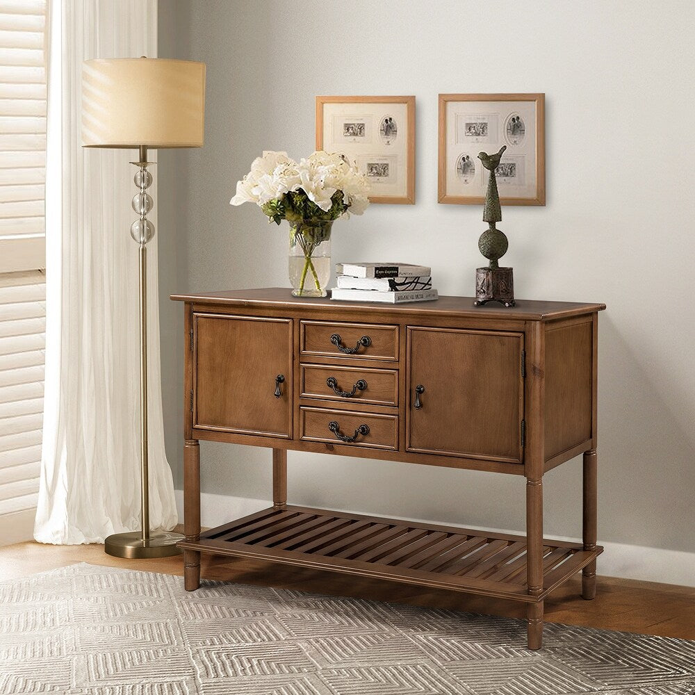 Tantalus 45"in.Console Table with Drawers and Shelves