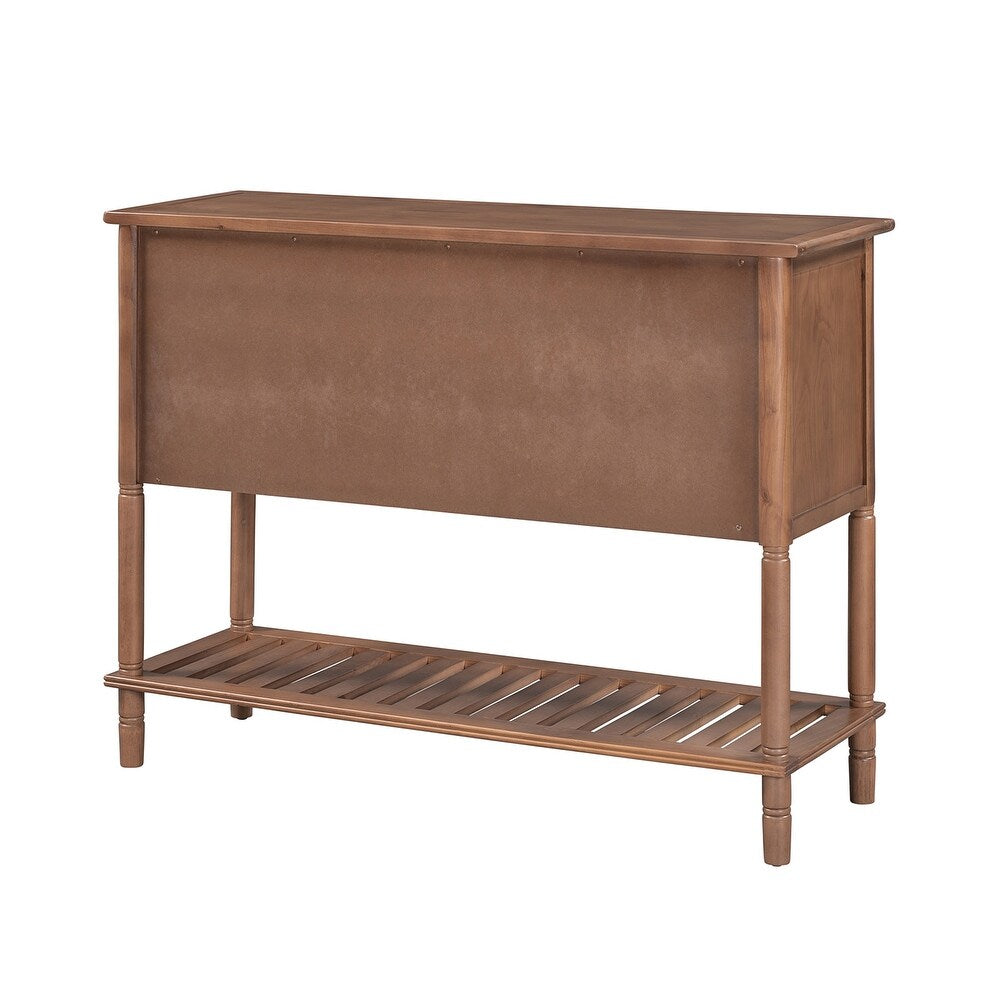 Tantalus 45"in.Console Table with Drawers and Shelves