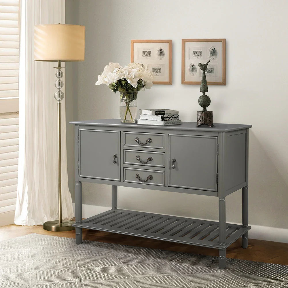 Tantalus 45"in.Console Table with Drawers and Shelves