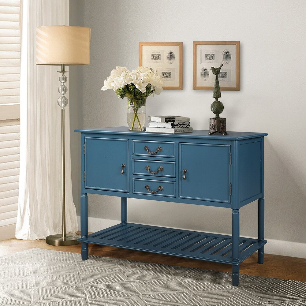 Tantalus 45"in.Console Table with Drawers and Shelves