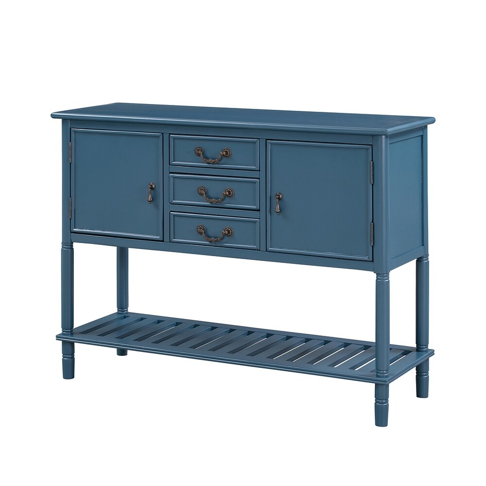 Tantalus 45"in.Console Table with Drawers and Shelves