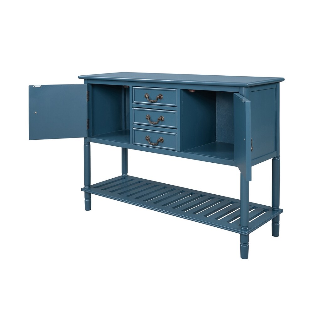 Tantalus 45"in.Console Table with Drawers and Shelves