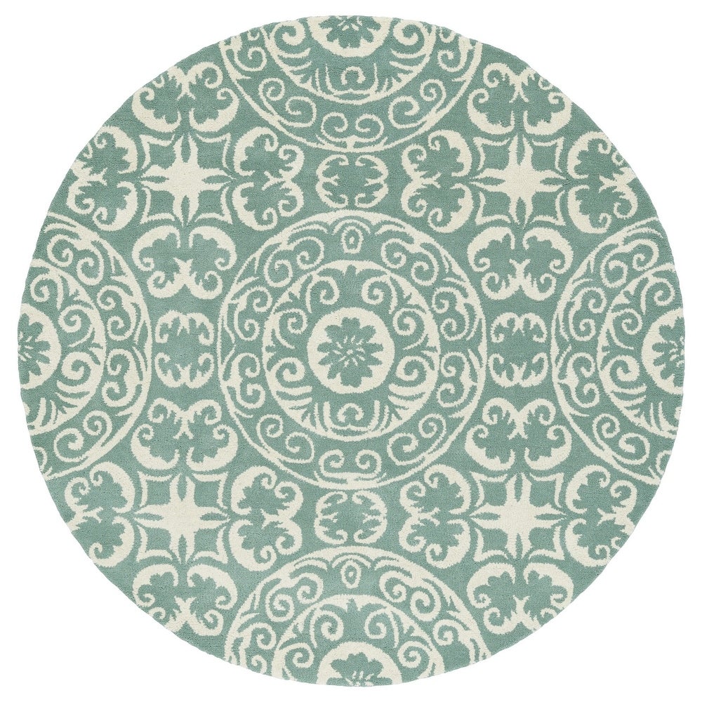 Tara Collection Mint  Soft Area Rug