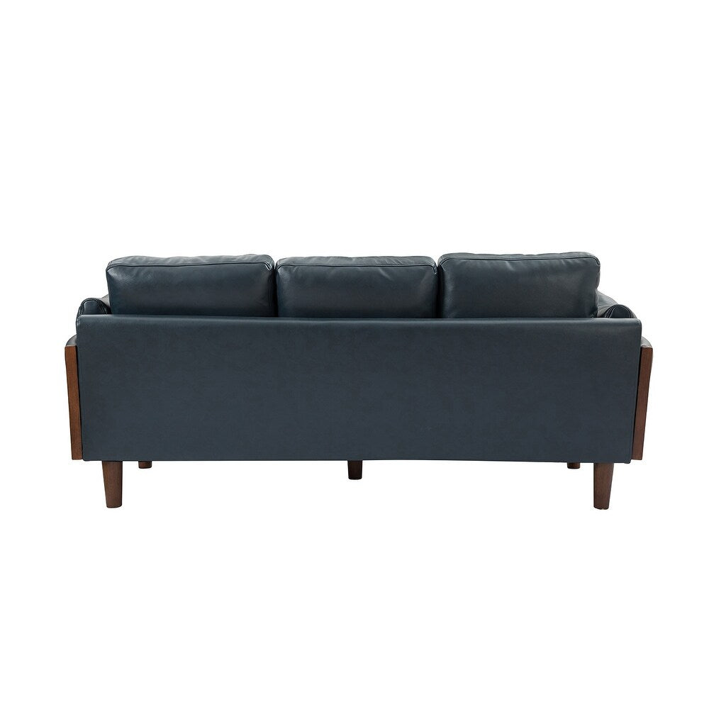 Telephus Living Room Sofa with Solid Wood Legs
