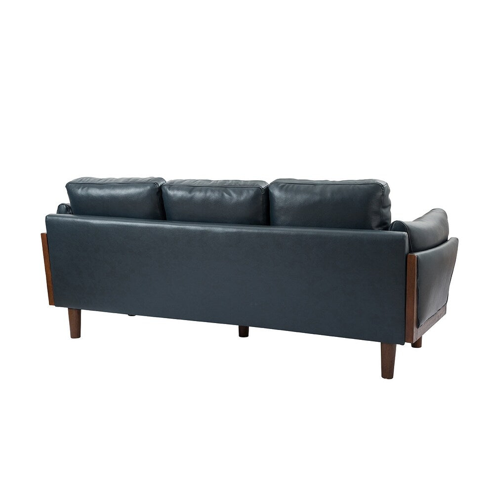 Telephus Living Room Sofa with Solid Wood Legs