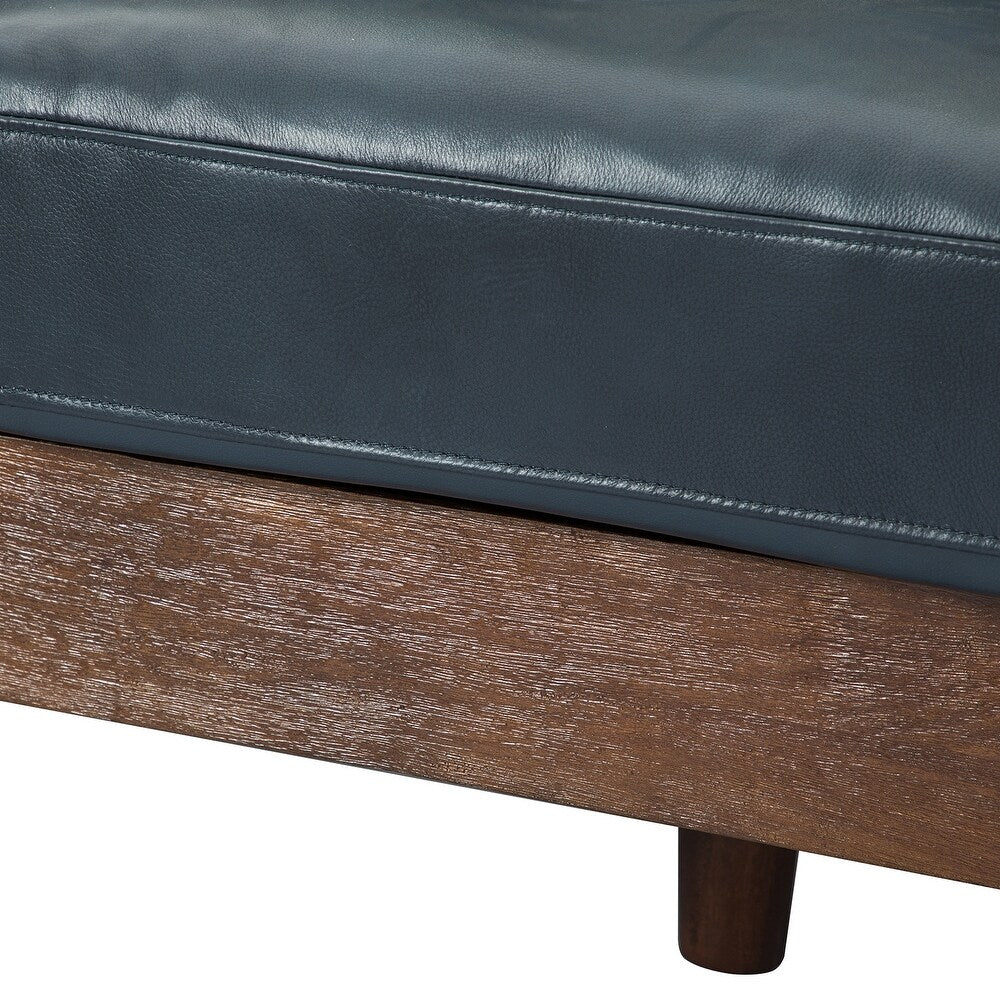 Telephus Living Room Sofa with Solid Wood Legs