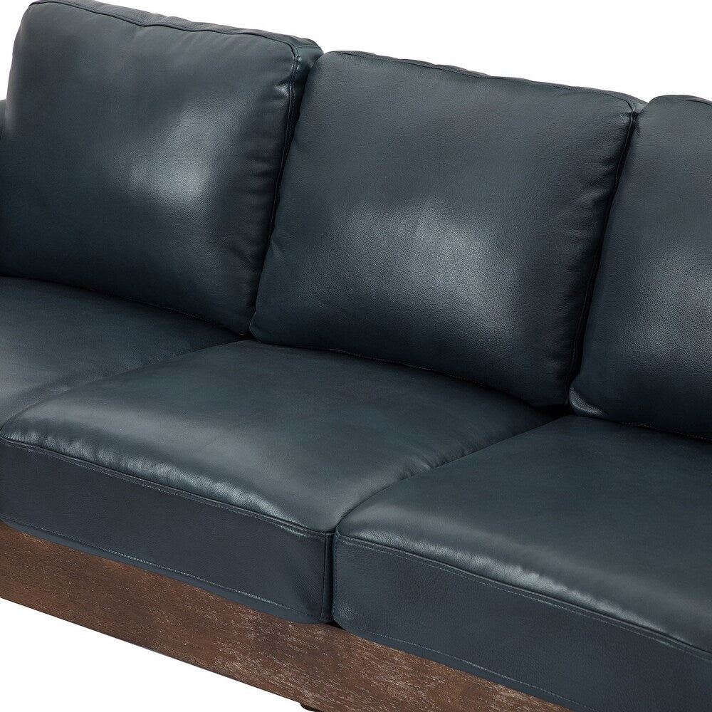 Telephus Living Room Sofa with Solid Wood Legs