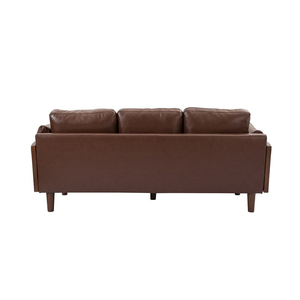 Telephus Living Room Sofa with Solid Wood Legs