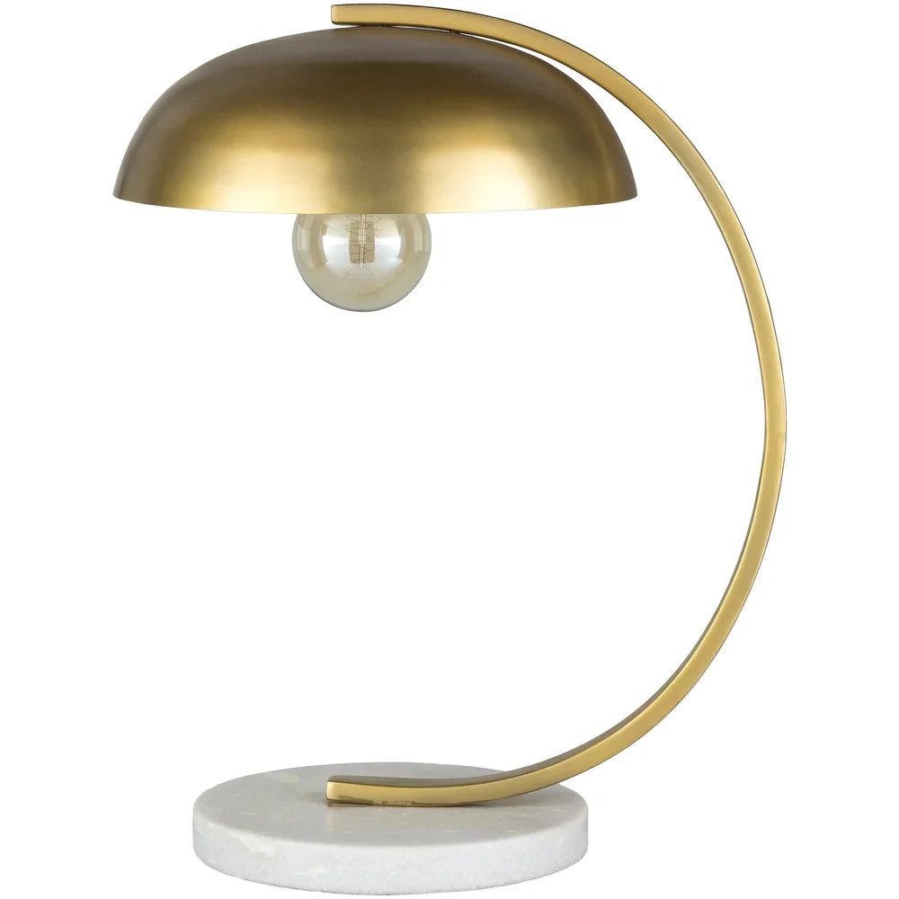 Telnice Table Lamp with Gold Base and Gold Shade